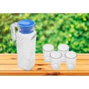 Ver imagem 3 de Jarra com Copos New Vidro 5 Peças Verde Hauskraft