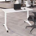 Ver imagem 7 de Escrivaninha Rebatível Escritório e Home Office 120 cm X 60 cm Design Moderno Base Móvel Metá