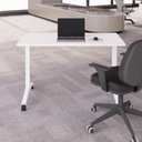 Ver imagem 6 de Escrivaninha Rebatível Escritório e Home Office 120 cm X 60 cm Design Moderno Base Móvel Metá