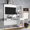 Ver imagem 1 de Escrivaninha Suspensa Agave 1 Gaveta 135,5cm Colibri Branca