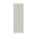 Ver imagem 7 de Guarda-roupa Infantil 62cm 2 Portas e 2 Gavetas Allegra Multimóveis Mp4441 Branco/off White