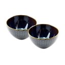 Ver imagem 2 de Jogo de 2 Bowls Puntato Fine em Cerâmica 580ml Verde Mineral - Lhermitage