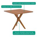 Ver imagem 6 de Mesa de Jantar Cacau com 4 Cadeiras Estofadas Juparana Linho Cinza Ornar
