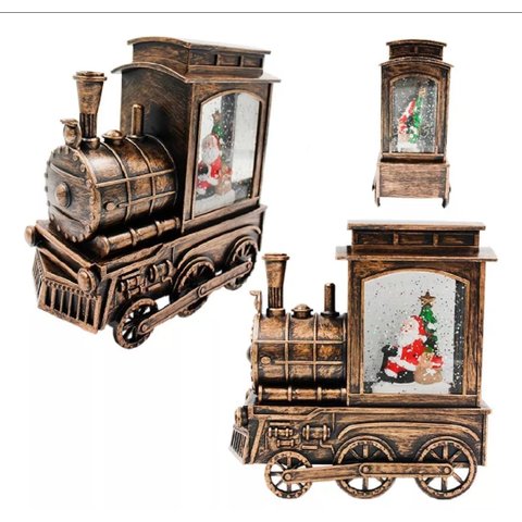 Trenzinho Natalino 16x8x17cm em Plástico Fartex