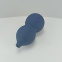 Ver imagem 3 de Vaso Decorativo Enfeite Planta Aparador Esferas Cerâmica 28x14x14cm Azul