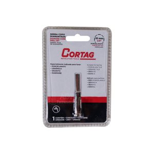 Serra Copo Diamantada 10 Mm para Porcelanato Cortag Rocast 60886