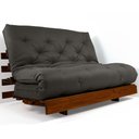 Ver imagem 6 de Sofá Cama Casal Futon Tokio D33 Madeira Maciça Cor Imbuia - Cinza