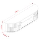 Ver imagem 4 de Rack Bancada Suspensa Algarve Cinamomo Off White – Madetec