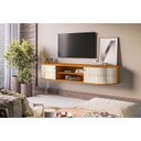Ver imagem 2 de Rack Bancada Suspensa Algarve Cinamomo Off White – Madetec