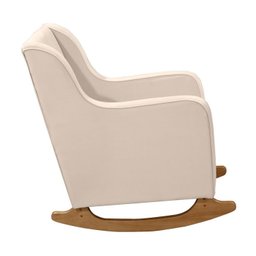 Poltrona de Amamentação Balanço com Puff Veludo Aquila - 6