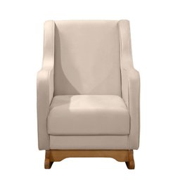Poltrona de Amamentação Balanço com Puff Veludo Aquila - 5