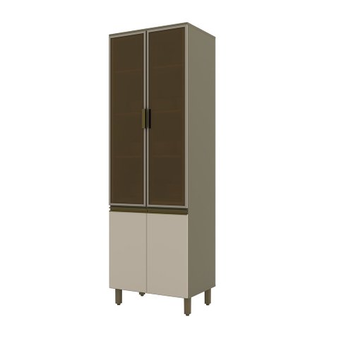 Cristaleira 04 Portas Connect Duna Cristal Henn
