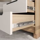 Ver imagem 4 de Mesa de Cabeceira 3 Gavetas 100% MDF Barcelona Marrom