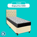 Ver imagem 4 de Kit Cabeceira + Cama Box + Colchão Solteiro D33 Iso100 Ortobom