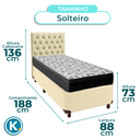 Ver imagem 3 de Kit Cabeceira + Cama Box + Colchão Solteiro D33 Iso100 Ortobom
