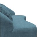 Ver imagem 7 de Namoradeira Sofá Feijão Cancún 130cm Orgânica Linho Azul