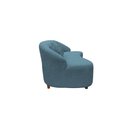 Ver imagem 5 de Namoradeira Sofá Feijão Cancún 130cm Orgânica Linho Azul
