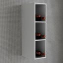 Ver imagem 1 de Armário Aéreo Cozinha 20 cm Grazi 3 Prateleiras Branco - Tecno Mobili