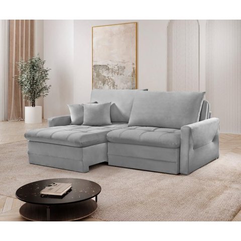 Sofá Retrátil e Reclinável Cristal Caixa Zero 2,00m Pillow de 15cm - Movenzo Estofados