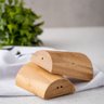Saleiro E Pimenteiro De Bambu Cônico Para Temperos Cozinha - 3