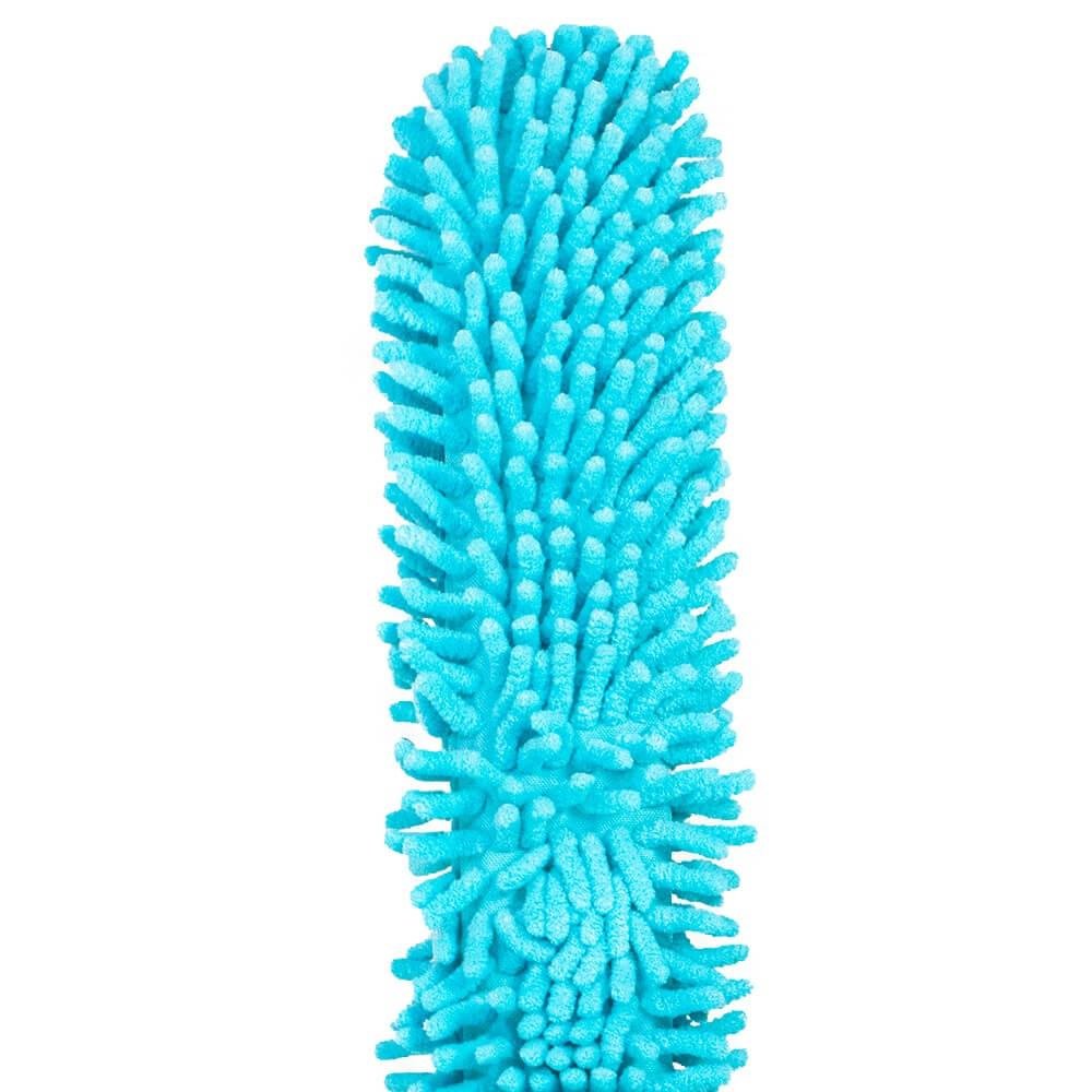 Espanador de Pó Chenille Microfibra Azul 58x7cm - Casambiente - 4