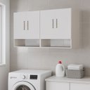 Ver imagem 1 de Armário Suspenso Multiuso Mdf Resistente 4 Portas com Nicho