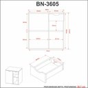 Ver imagem 7 de Conjunto Kit para banheiro 80cm com Gabinete espelheira e cuba CJ43018-105 Móvel na Caixa Branco