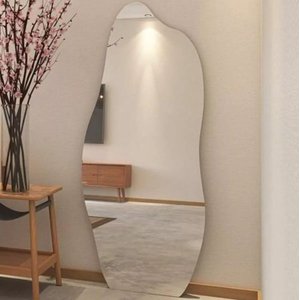 Espelho Grande Corpo Inteiro Lapidado Orgânico Decorativo 150x60cm Luxo