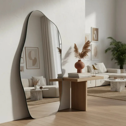 Espelho Grande Corpo Inteiro Lapidado Orgânico Decorativo 150x60cm Luxo - 3