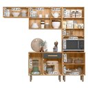 Ver imagem 3 de Cozinha com Balcão Lemon com 10 Portas e 1 Gaveta 222 Cm Freijo/chumbo