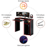 Escrivaninha Mesa Gamer P/ Jogos Mesa Computador Home Office E-nova Móveis - 4