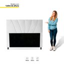 Ver imagem 4 de Cabeceira Cama Box Casal Dallas 140cm Corano Branco - Desk Design