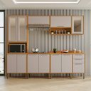 Ver imagem 1 de Cozinha Completa 12 Portas Cooktop 5 Bocas Paris 5 Peças Salleto:cinamomo/off