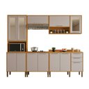 Ver imagem 4 de Cozinha Completa 12 Portas Cooktop 5 Bocas Paris 5 Peças Salleto:cinamomo/off
