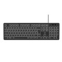 Ver imagem 1 de Teclado com Fio Light Multilaser LED Ajustável, Teclas Silenciosas e Conexão USB - TC268