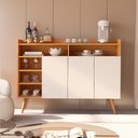 Ver imagem 2 de Buffet Aparador Celta Nature e Off White para Sala de Jantar com Design Moderno