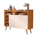 Ver imagem 1 de Buffet Aparador Celta Nature e Off White para Sala de Jantar com Design Moderno