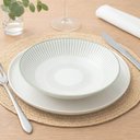 Ver mais imagens de Prato Fundo Tramontina Lineare em Porcelana Decorada 21cm Cozinha Servir Mesa Posta Sopa Caldos