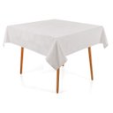 Ver imagem 1 de Toalha de Mesa Quadrada 8 Lugares Sempre Limpa Lotus Branca Karsten