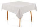 Ver imagem 1 de Toalha de Mesa Quadrada 8 Lugares Sempre Limpa Lotus Branca Karsten