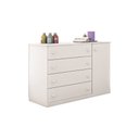 Ver imagem 6 de Jogo Quarto Infantil Guarda-Roupa e Cômoda Branco - Phoenix