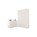 Ver imagem 1 de Jogo Quarto Infantil Guarda-Roupa e Cômoda Branco - Phoenix