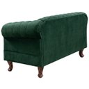 Ver imagem 4 de Namoradeira Chesterfield Duque 2 Lugares em Veludo:Veludo Verde Escuro