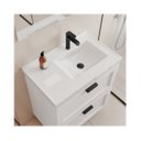 Ver imagem 3 de Kit Armario Banheiro C/bancada Sintética Provençal 66 Branco