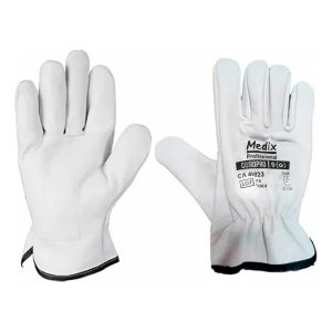 Luva Vaqueta G Extra Macia Couro Pro Ca 48923 Profissional Obra Construçao