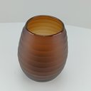 Ver imagem 4 de Vaso Decorativo Enfeite 22x17x17cm Vidro Âmbar Sanvalero