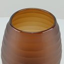 Ver imagem 3 de Vaso Decorativo Enfeite 22x17x17cm Vidro Âmbar Sanvalero