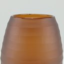Ver imagem 5 de Vaso Decorativo Enfeite 22x17x17cm Vidro Âmbar Sanvalero