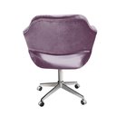 Ver imagem 3 de Cadeira Para Escritório E Home Office Zara Base Giratória - Veludo Roxo