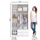 Ver imagem 3 de Guarda Roupa Infantil 03 Portas 02 Gav. Pique Esconde Henn Branco
